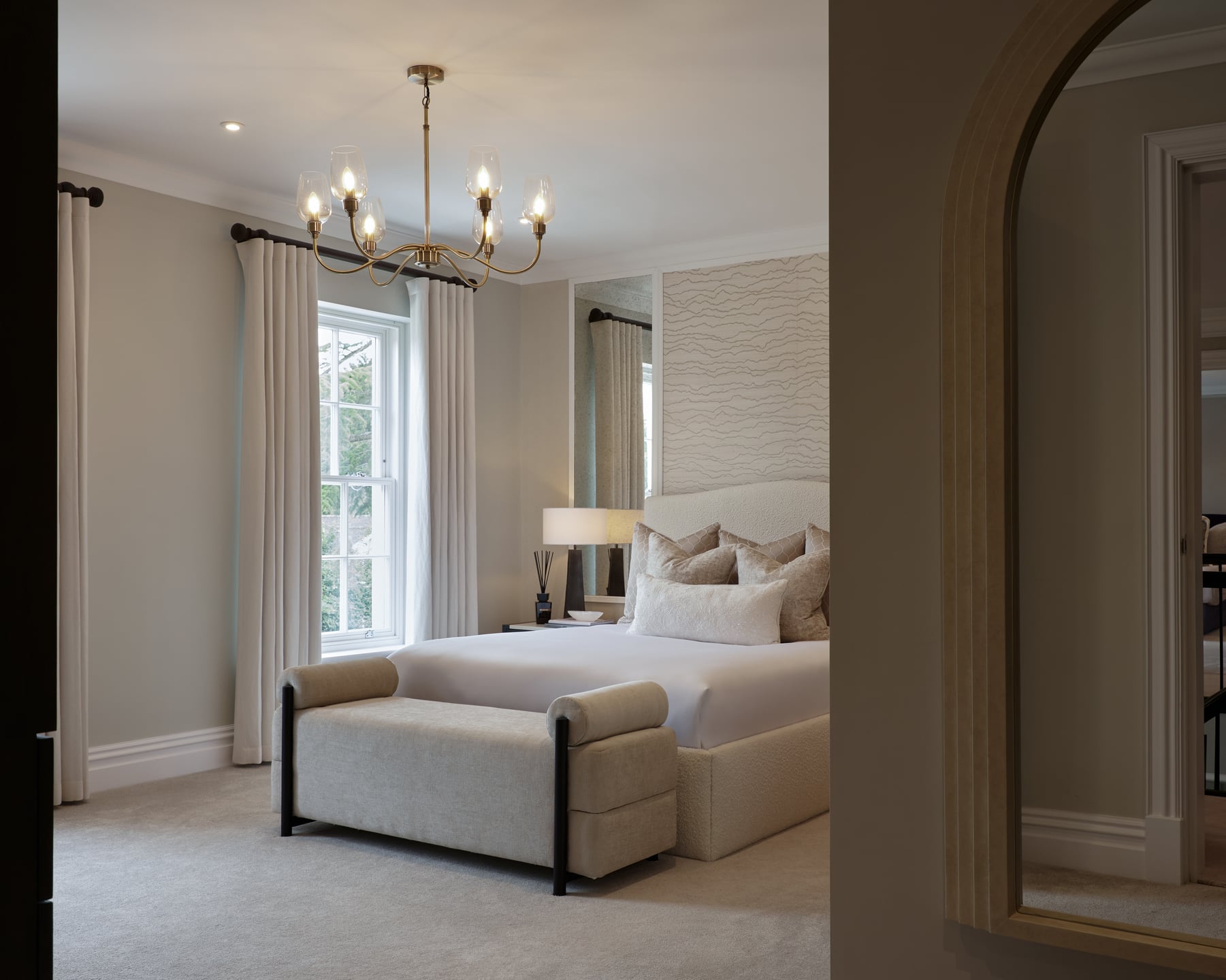 Quietly detailed bedroom suite